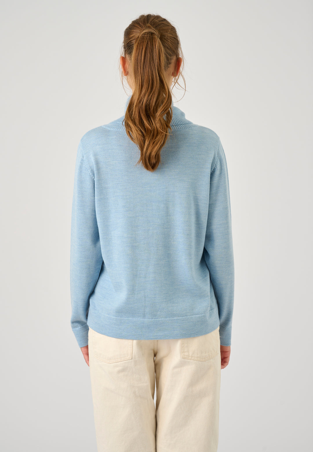 Lind Kirsten Knit Pullover 5002 Light Blue Melange