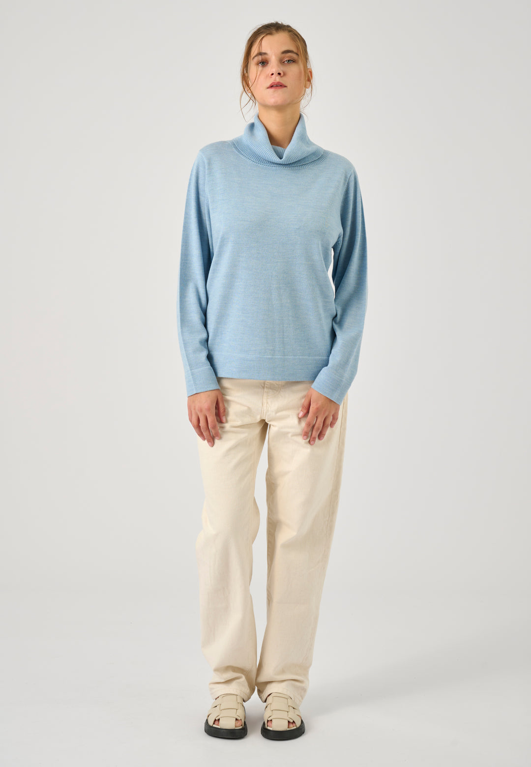 Lind Kirsten Knit Pullover 5002 Light Blue Melange