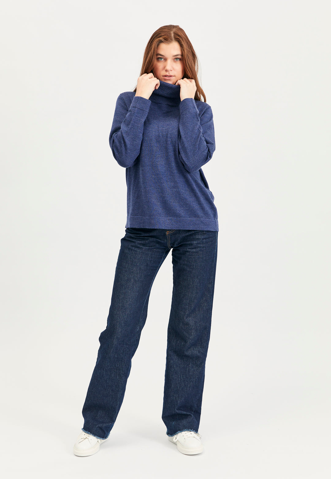 Lind Kirsten Knit Pullover 5650 blue melange