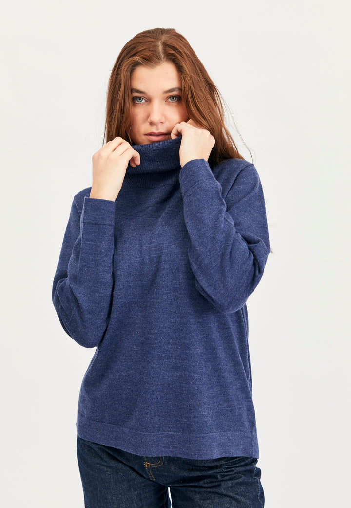 Lind Kirsten Knit Pullover 5650 blue melange