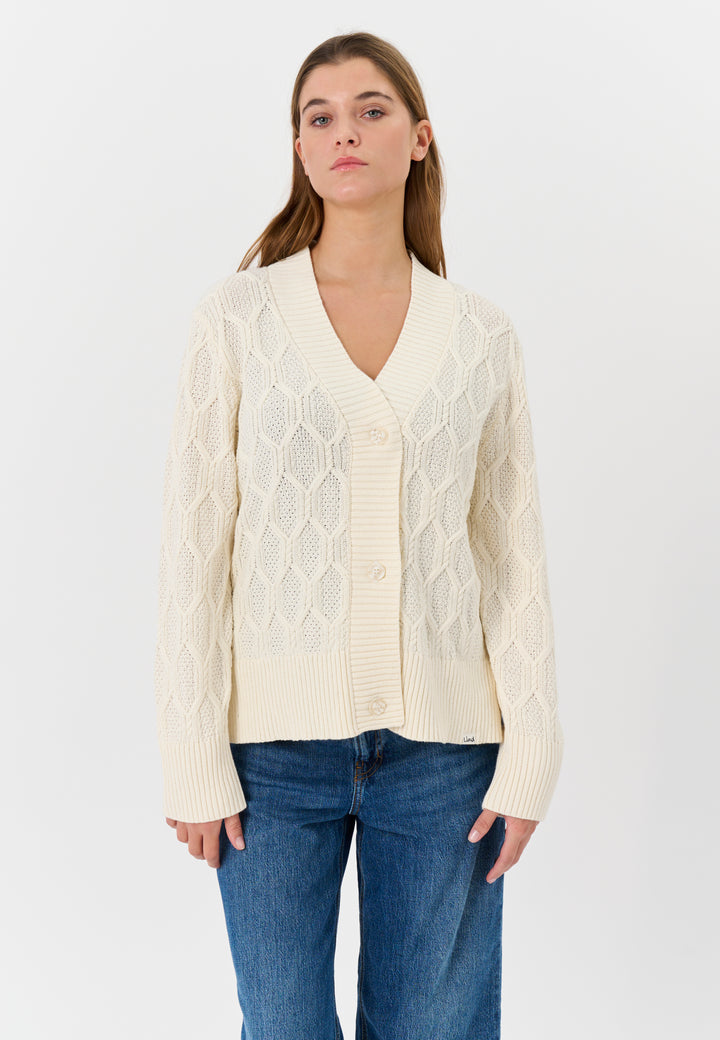 Lind LiCherie Knit Cardigan 1050 ECRÜ