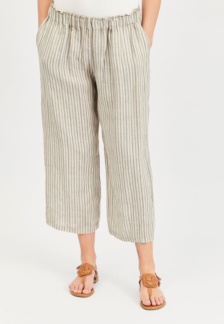 Lind LiDagny Bukser 504 Sand Stripe