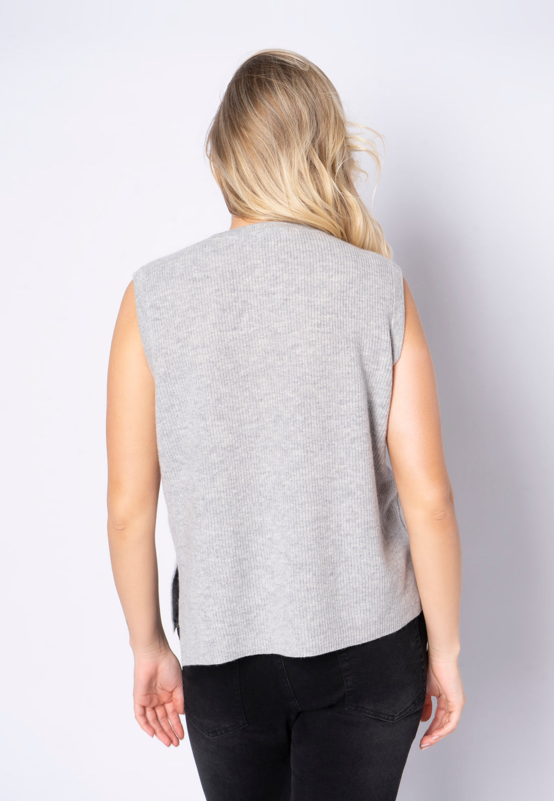 Lind LiFika Knit Pullover 9450 LIGHT GREY MELANGE