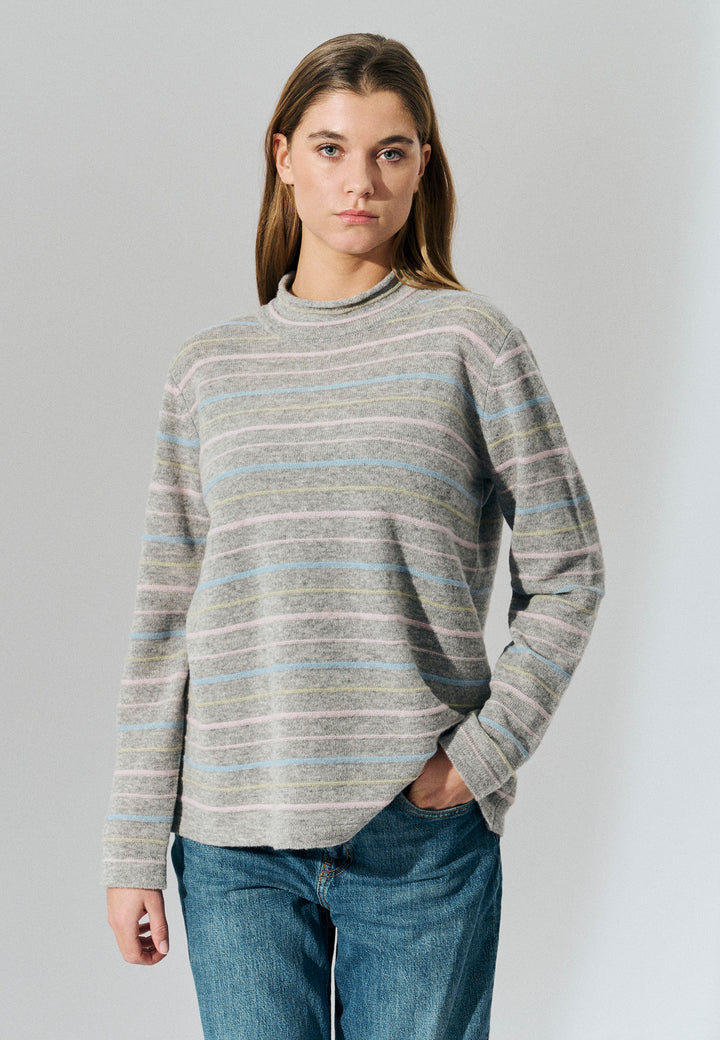 Lind LiKati Knit Pullover 9650 grey melange