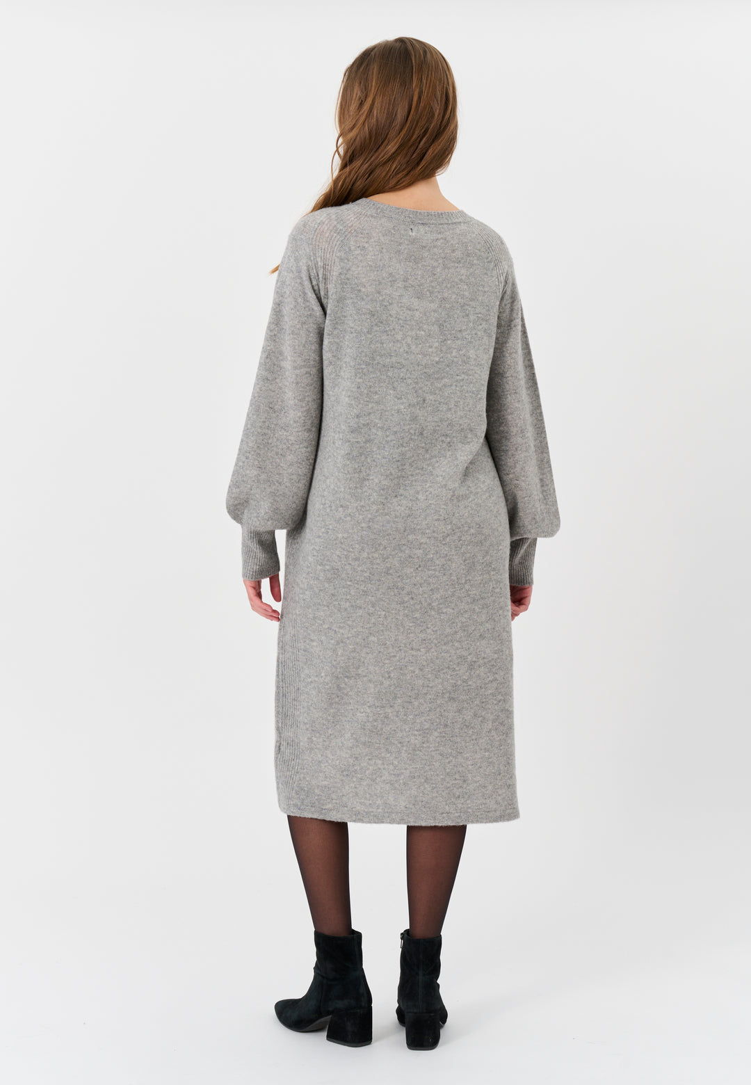 Lind LiKatrina Knit Dress 9650 grey melange