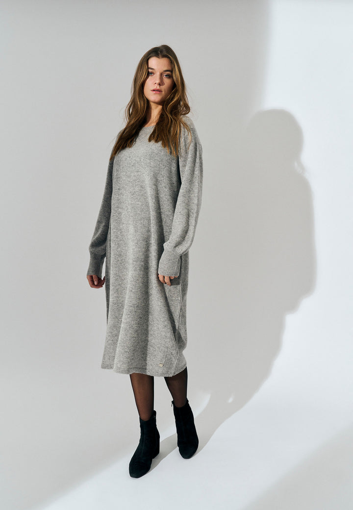 Lind LiKatrina Knit Dress 9650 grey melange