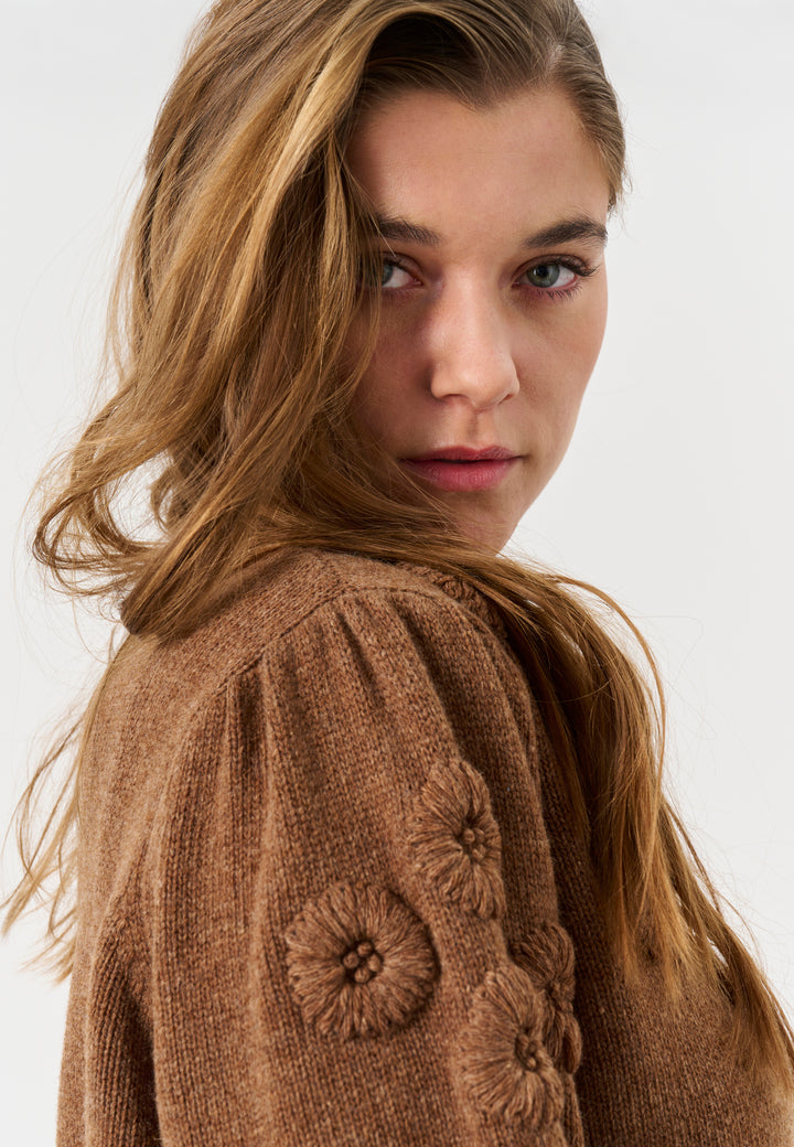 Lind LiMitte Knit Pullover 1655 brown melange