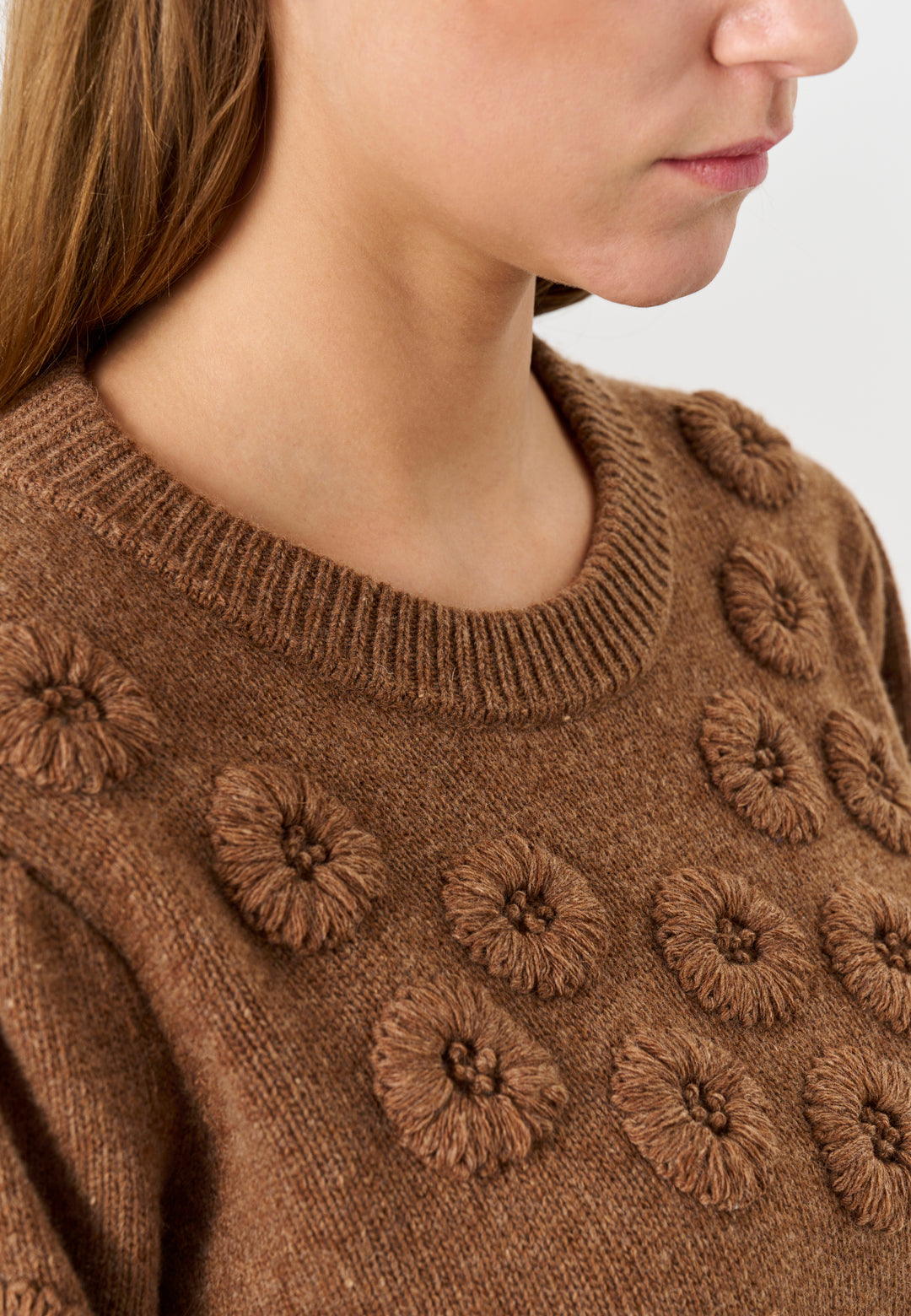 Lind LiMitte Knit Pullover 1655 brown melange