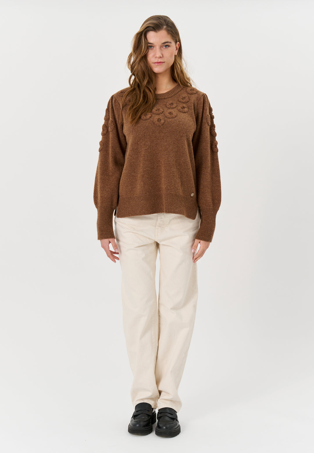 Lind LiMitte Knit Pullover 1655 brown melange