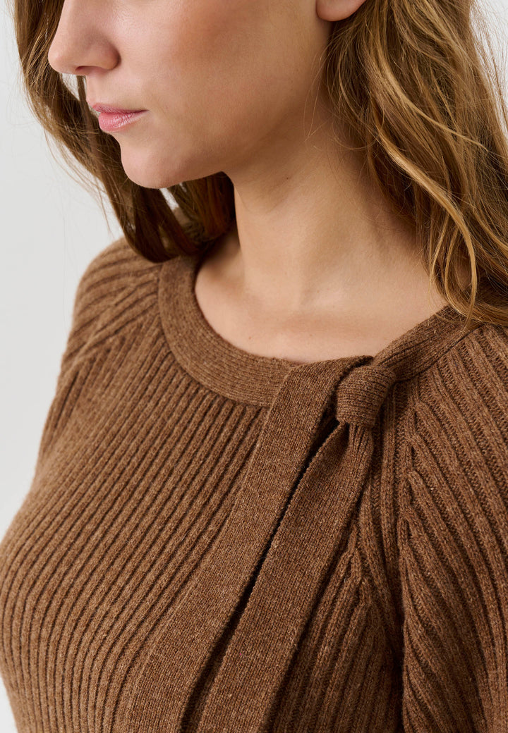 Lind LiMonica Knit Pullover 1655 brown melange