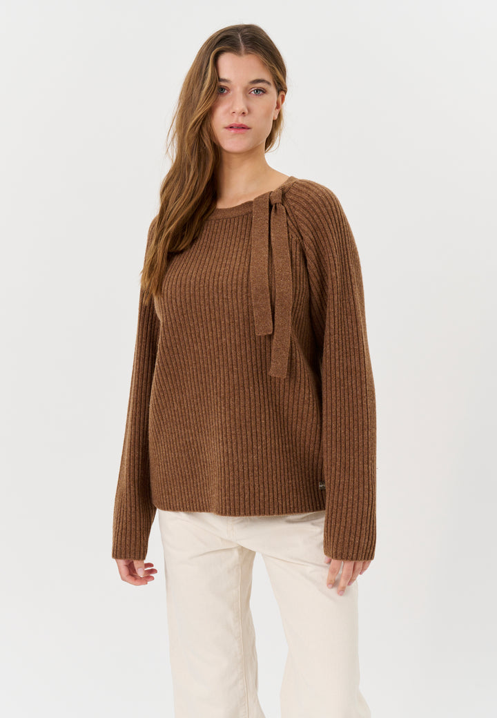 Lind LiMonica Knit Pullover 1655 brown melange